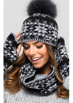 Kamea Annapolis ciepła czapka damska czarna ze sklepu intimiti.pl w kategorii Czapki zimowe damskie - zdjęcie 187896859