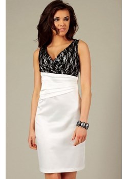 Vera Fashion Oriana sukienka kremowa z koronką ze sklepu intimiti.pl w kategorii Sukienki - zdjęcie 187896897