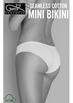 Gatta Seamless Cotton Mini Bikini 41595 figi damskie ze sklepu intimiti.pl w kategorii Majtki damskie - zdjęcie 187896929