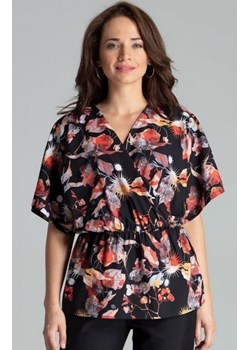 Oversizowa bluzka w kolorowy wzór L063 ze sklepu intimiti.pl w kategorii Bluzki damskie - zdjęcie 187897055