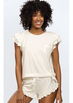 Dkaren Lulu komplet damski ecru ze sklepu intimiti.pl w kategorii Piżamy damskie - zdjęcie 187897267