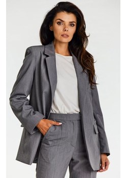 Awama A676 marynarka o luźnym kroju szara ze sklepu intimiti.pl w kategorii Marynarki damskie - zdjęcie 187897307