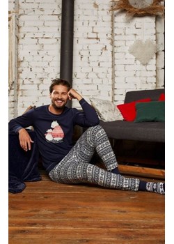 Italian Fashion Arktyka Men piżama męska granatowa ze sklepu intimiti.pl w kategorii Piżamy męskie - zdjęcie 187897517