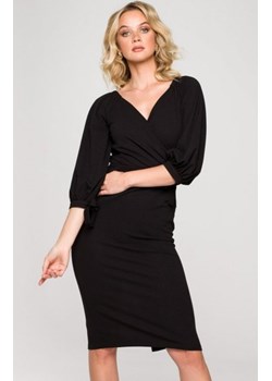 Kopertowa sukienka z bufiastymi rękawami K152 ze sklepu intimiti.pl w kategorii Sukienki - zdjęcie 187897587