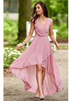 Szyfonowa sukienka z asymetrycznym przodem 0294 ze sklepu intimiti.pl w kategorii Sukienki - zdjęcie 187897728