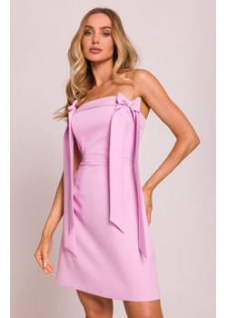 Moe sukienka gorsetowa z kokardkami cukierkowy róż M851 ze sklepu intimiti.pl w kategorii Sukienki - zdjęcie 187897947