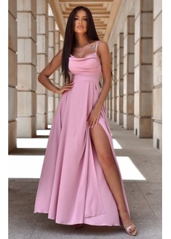 Duet Valeria maxi sukienka z wiązaniem brudny róż ze sklepu intimiti.pl w kategorii Sukienki - zdjęcie 187898098