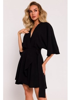 Moe sukienka mini z rozkloszowanym dołem czarna M785 ze sklepu intimiti.pl w kategorii Sukienki - zdjęcie 187898137