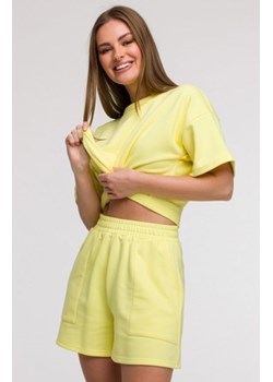 Bewear B295 szorty z kieszeniami cytrynowe ze sklepu intimiti.pl w kategorii Spodnie damskie - zdjęcie 187898177