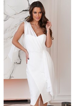 Elegancka sukienka z szarfą na jedno ramię 306-04 ze sklepu intimiti.pl w kategorii Sukienki - zdjęcie 187898268