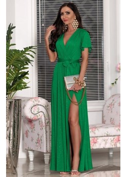 *Elizabeth maxi sukienka Bella brokat zielona ze sklepu intimiti.pl w kategorii Sukienki - zdjęcie 187898278