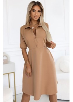 Numoco 286-8 SANDY koszulowa rozkloszowana sukienka z paskiem ze sklepu intimiti.pl w kategorii Sukienki - zdjęcie 187898425