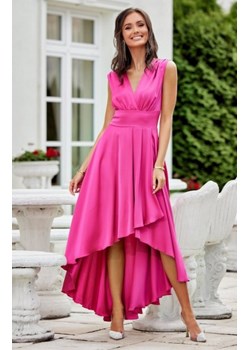 Asymetryczna satynowa sukienka maxi ze sklepu intimiti.pl w kategorii Sukienki - zdjęcie 187898648