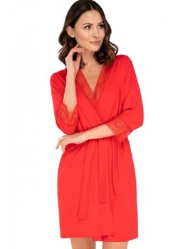 Allison czerwony szlafrok damski ze sklepu intimiti.pl w kategorii Szlafroki damskie - zdjęcie 187898677