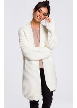Krótki uniwersalny kardigan ecru BK037/1 ze sklepu intimiti.pl w kategorii Swetry damskie - zdjęcie 187898739