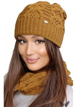 Kamea Kamila musztardowa czapka damska ze sklepu intimiti.pl w kategorii Czapki zimowe damskie - zdjęcie 187898798