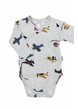 Bawełniane body kopertowe w samoloty ze sklepu intimiti.pl w kategorii Body niemowlęce - zdjęcie 187898809