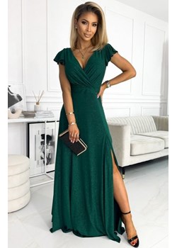 Numoco 411-1 CRYSTAL połyskująca długa suknia z dekoltem ze sklepu intimiti.pl w kategorii Sukienki - zdjęcie 187898969