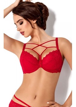 *Dama Kier Melba czerwony biustonosz push-up ze sklepu intimiti.pl w kategorii Biustonosze - zdjęcie 187898975