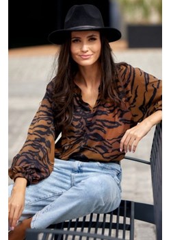 Oversizowa koszula damska panterka 0142/L71 ze sklepu intimiti.pl w kategorii Koszule damskie - zdjęcie 187899058