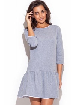 Katrus K222 sukienka szara ze sklepu intimiti.pl w kategorii Sukienki - zdjęcie 187899077