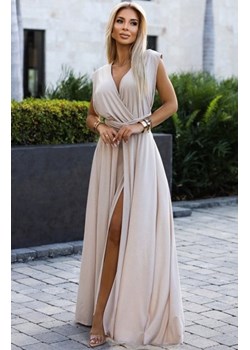 Numoco 509-2 elegancka długa suknia wiązana na wiele sposobów ze sklepu intimiti.pl w kategorii Sukienki - zdjęcie 187899229