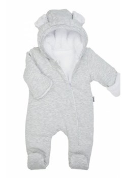 Ocieplany pajac z kapturem szary ze sklepu intimiti.pl w kategorii Pajacyki - zdjęcie 187899435