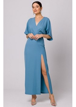 Makover sukienka maxi zimny niebieski K163 ze sklepu intimiti.pl w kategorii Sukienki - zdjęcie 187899446