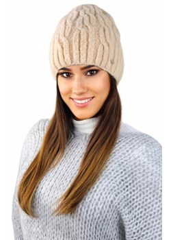 Kamea Gizma puszysta zimowa czapka na polarze ze sklepu intimiti.pl w kategorii Czapki zimowe damskie - zdjęcie 187899515