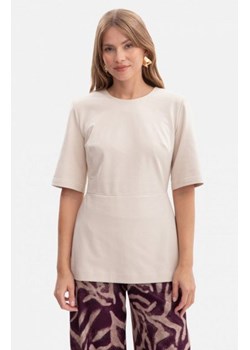 Bewear B305 bluzka dzianinowa z baskinką piaskowa ze sklepu intimiti.pl w kategorii Bluzki damskie - zdjęcie 187899608