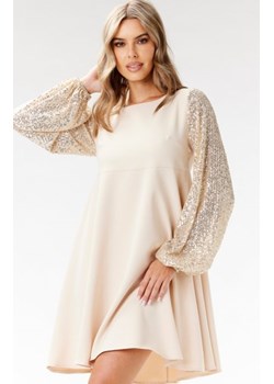 Awama A694 sukienka z cekinowymi rękawami ze sklepu intimiti.pl w kategorii Sukienki - zdjęcie 187899765