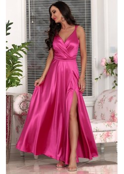 *Elizabeth Marina długa satynowa sukienka amarantowa ze sklepu intimiti.pl w kategorii Sukienki - zdjęcie 187899847
