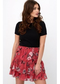 *Szyfonowa mini spódniczka w kwiaty 0036/D53 ze sklepu intimiti.pl w kategorii Spódnice - zdjęcie 187899895