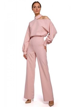 Kombinezon damski z bufiastymi rękawami puder M528 ze sklepu intimiti.pl w kategorii Kombinezony damskie - zdjęcie 187899957