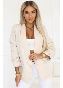 Numoco 588-2 damska klasyczna marynarka z drapowanymi rękawkami ze sklepu intimiti.pl w kategorii Marynarki damskie - zdjęcie 187900087