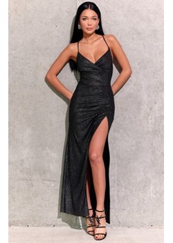 Wieczorowa błyszcząca sukienka srebrna maxi 354 ze sklepu intimiti.pl w kategorii Sukienki - zdjęcie 187900129