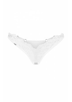 Obsessive Arrowel białe stringi z otwartym krokiem ze sklepu intimiti.pl w kategorii Majtki damskie - zdjęcie 187900159