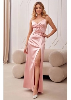 *Satynowa sukienka maxi z wiązaniem na plecach ze sklepu intimiti.pl w kategorii Sukienki - zdjęcie 187900238