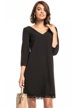 Tessita T324 prosta sukienka z koronką czarna ze sklepu intimiti.pl w kategorii Sukienki - zdjęcie 187900245