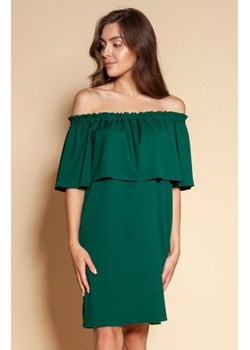 Krótka sukienka hiszpanka zielona SUK201 ze sklepu intimiti.pl w kategorii Sukienki - zdjęcie 187900246
