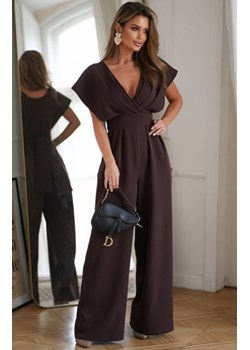 Bicotone elegancki kombinezon z zakrytymi ramionami czekolada ze sklepu intimiti.pl w kategorii Kombinezony damskie - zdjęcie 187900275