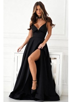 Elegancka czarna balowa sukienka z kieszeniami ze sklepu intimiti.pl w kategorii Sukienki - zdjęcie 187900279