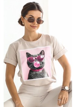 T-shirt kotek okulary ze sklepu intimiti.pl w kategorii Bluzki damskie - zdjęcie 187900327