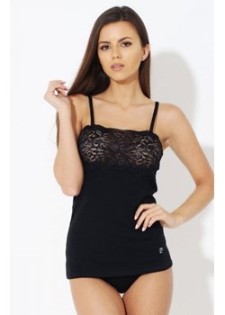 Pierre Cardin 7825 koszulka i figi czarne ze sklepu intimiti.pl w kategorii Piżamy damskie - zdjęcie 187900419