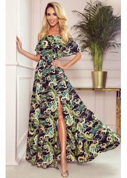 Numoco 194-4 długa suknia z hiszpańskim dekoltem ze sklepu intimiti.pl w kategorii Sukienki - zdjęcie 187900455