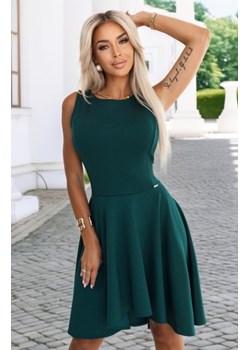 Numoco 575-2 rozkloszowana sukienka z efektownym dłuższym tyłem ze sklepu intimiti.pl w kategorii Sukienki - zdjęcie 187900545