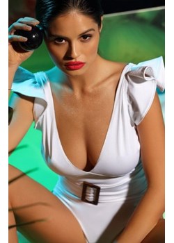 Jednoczęściowy kostium kąpielowy z falbankami ze sklepu intimiti.pl w kategorii Stroje kąpielowe - zdjęcie 187900658