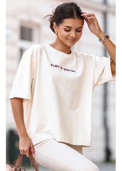 Oversizowy t-shirt Prêt-à-porter damski ze sklepu intimiti.pl w kategorii Bluzki damskie - zdjęcie 187900748