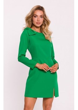 Moe sukienka z kokardą na ramieniu zielona M814 ze sklepu intimiti.pl w kategorii Sukienki - zdjęcie 187900817