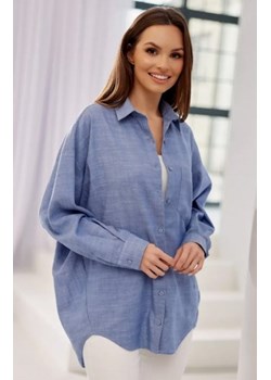 Lniana koszula oversize 0174 ze sklepu intimiti.pl w kategorii Koszule damskie - zdjęcie 187900867